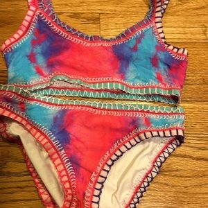 Girls 2 Piece Tye Died swim suit